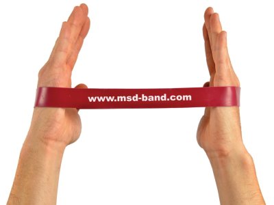MSD-Band odporová slučka 28 x 2,5cm červená (stredná)