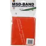 MSD-Band Odporový posilňovací pás 1,5m - Farba/Stupeň: červená (stupeň 3)